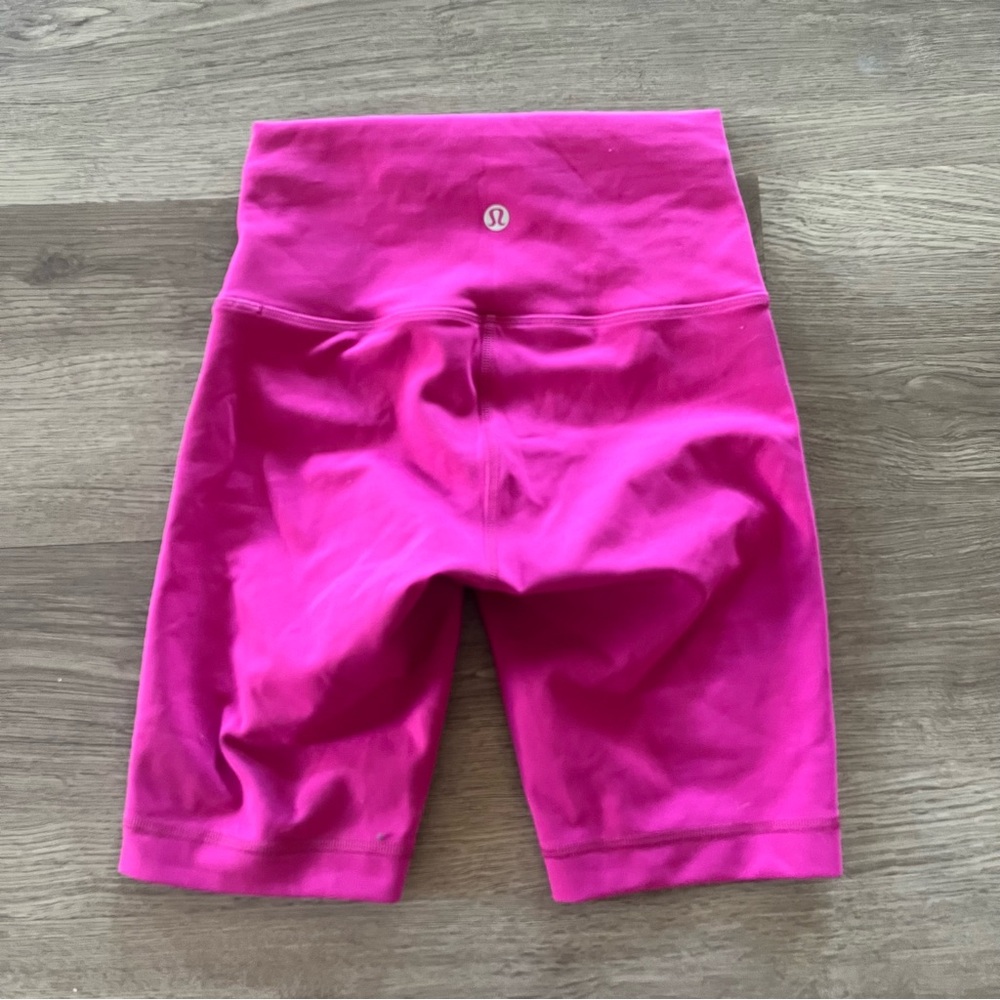 Lululemon Wunder Train High Rise Short 8" Ripened Raspberry - Picture 3 of 5
